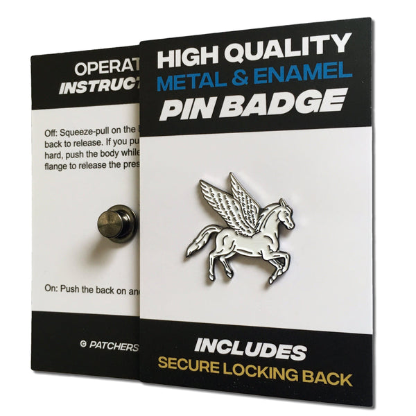 Pegasus Pin Badge - PATCHERS Pin Badge
