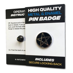 Pentangle Pin Badge - PATCHERS Pin Badge