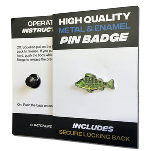 Perch Fish Pin Badge - PATCHERS Pin Badge