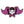 Load image into Gallery viewer, Pigtails Bow Skull and Wings Pink Patch - PATCHERS Iron on Patch

