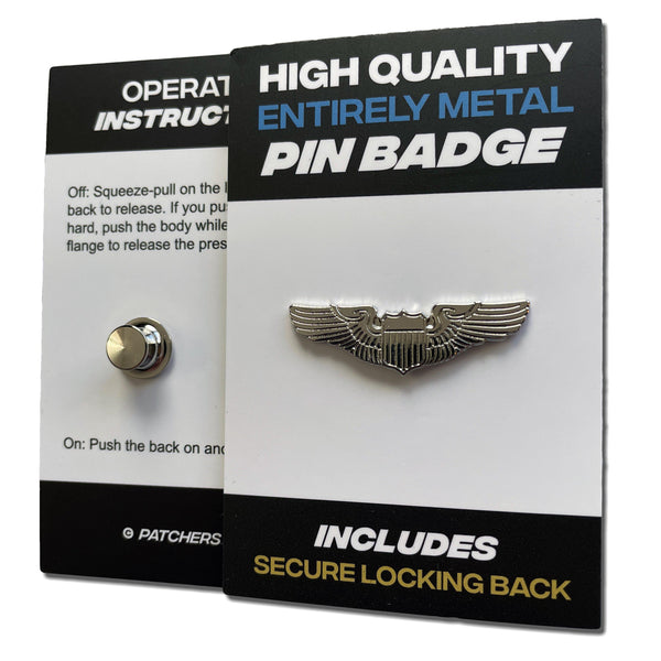 Pilot Wings Pin Badge - PATCHERS Pin Badge