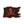Load image into Gallery viewer, Pirate Flag Skull Cross Swords Red on Black Patch - PATCHERS Iron on Patch
