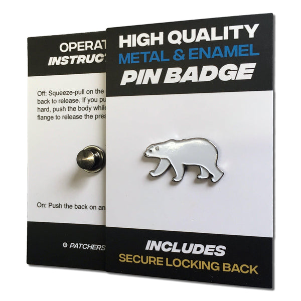 Polar Bear Pin Badge - PATCHERS Pin Badge