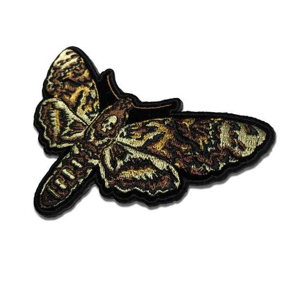 Psycho Moth with Skull Patch - PATCHERS Iron on Patch