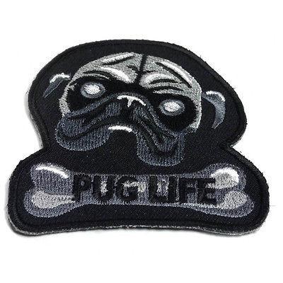 Pug Life Dog Bone Patch - PATCHERS Iron on Patch