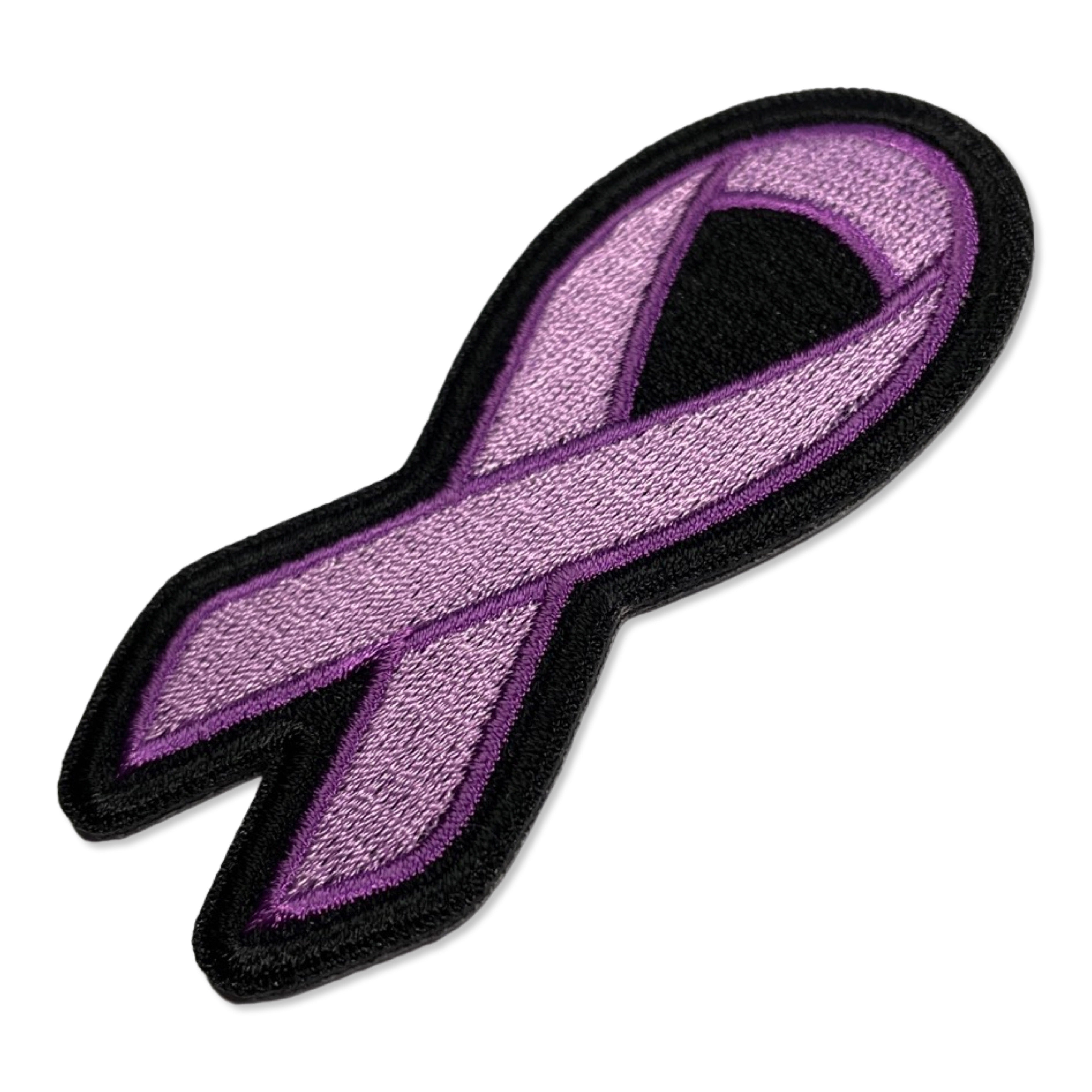 Embroidered Purple Ribbon Iron on Sew on Patch – PATCHERS