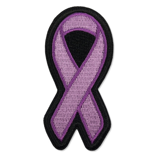 Purple Ribbon Patch - PATCHERS Iron on Patch