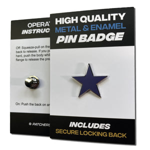 Purple Star Pin Badge - PATCHERS Pin Badge