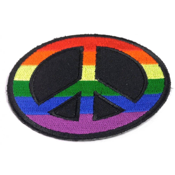 Rainbow Peace LGBT Pride CND Patch - PATCHERS Iron on Patch