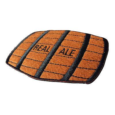 Real Ale Barrel Patch - PATCHERS Iron on Patch