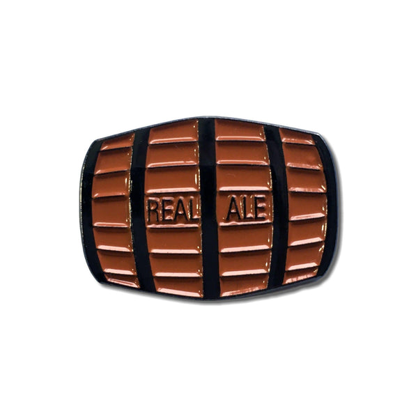 Real Ale Beer Barrel Pin Badge - PATCHERS Pin Badge