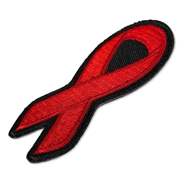 Red Ribbon Patch - PATCHERS Iron on Patch