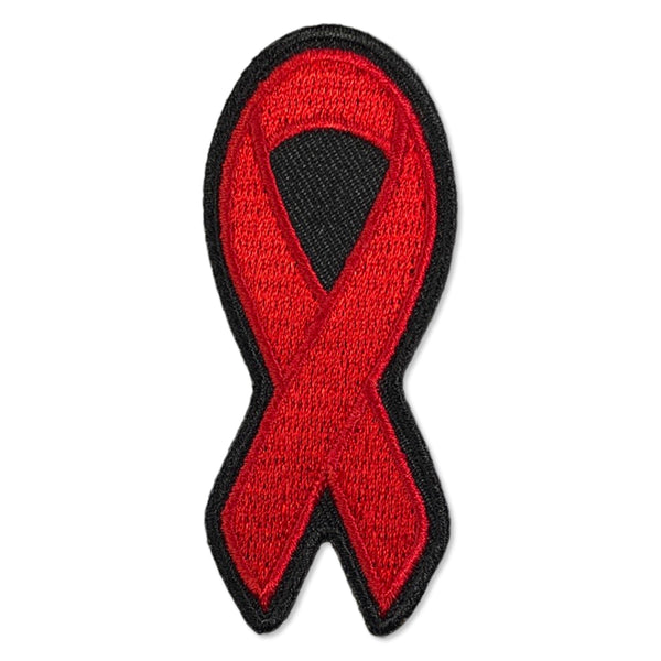 Red Ribbon Patch - PATCHERS Iron on Patch