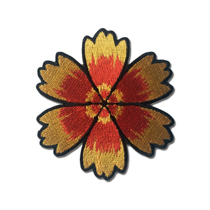 Red Yellow Flower Patch - PATCHERS Iron on Patch