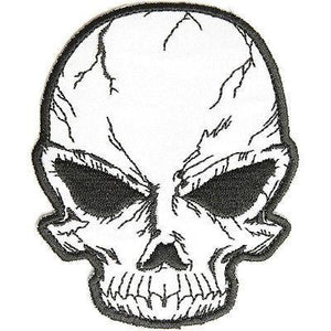 Reflective Cracked Skull Patch - PATCHERS Iron on Patch