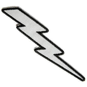 Reflective Lightning Bolt Right Patch - PATCHERS Iron on Patch