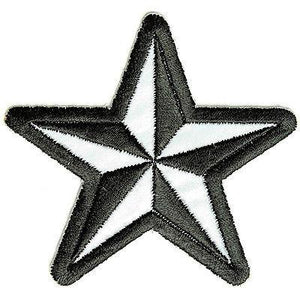 Reflective Nautical Star Be Seen at Night Patch - PATCHERS Iron on Patch