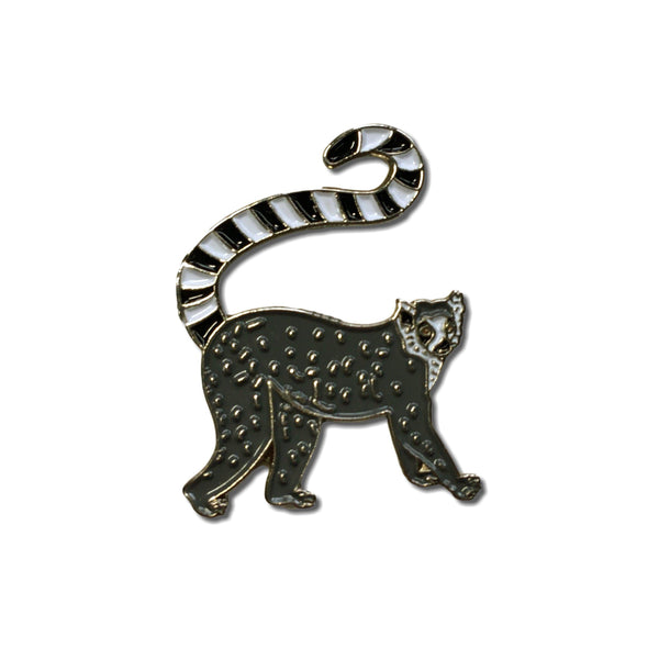 Ring Tailed Lemur Pin Badge - PATCHERS Pin Badge