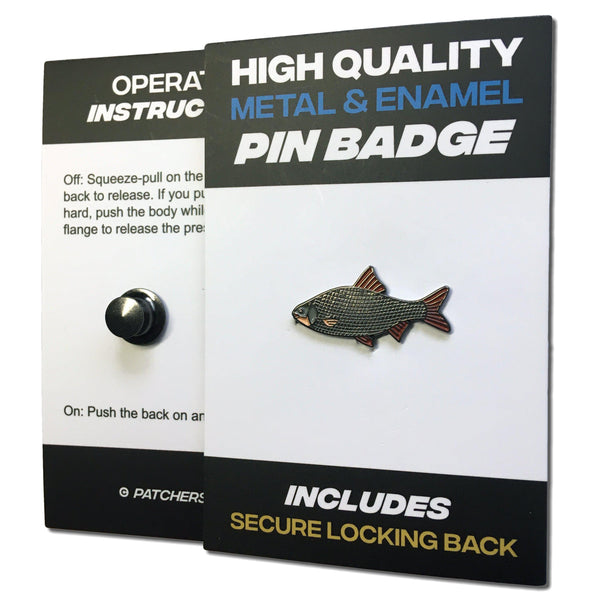 Roach Fish Pin Badge - PATCHERS Pin Badge