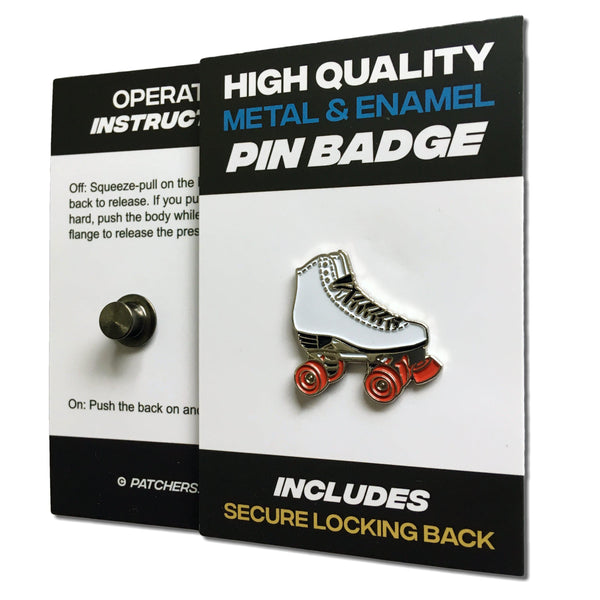 Roller Skate Pin Badge - PATCHERS Pin Badge