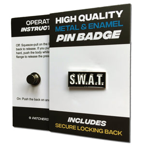 SWAT Pin Badge - PATCHERS Pin Badge