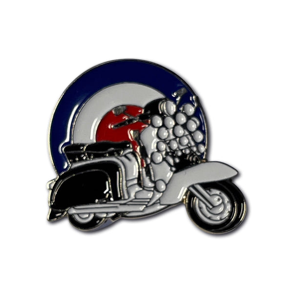 Scooter on Roundel Pin Badge - PATCHERS Pin Badge