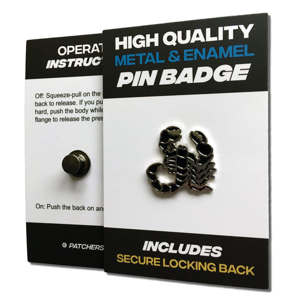Scorpion Pin Badge - PATCHERS Pin Badge