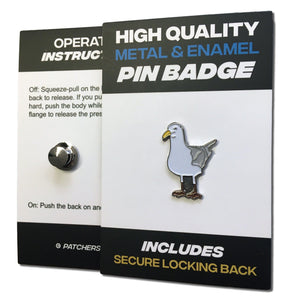 Seagull Pin Badge - PATCHERS Pin Badge