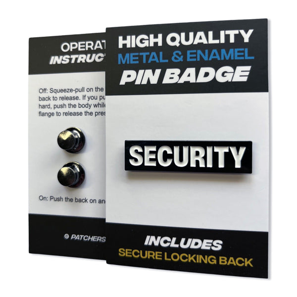 Security Pin Badge - PATCHERS Pin Badge