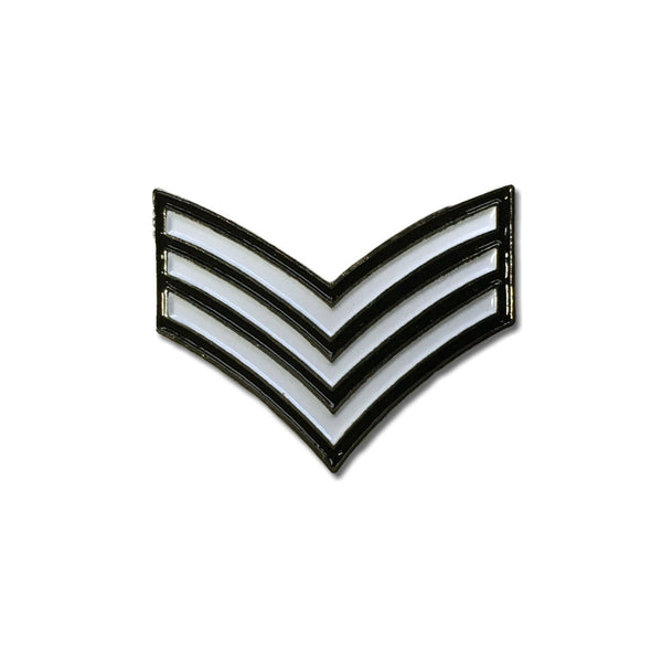 Sergeant Stripes Pin Badge - PATCHERS Pin Badge