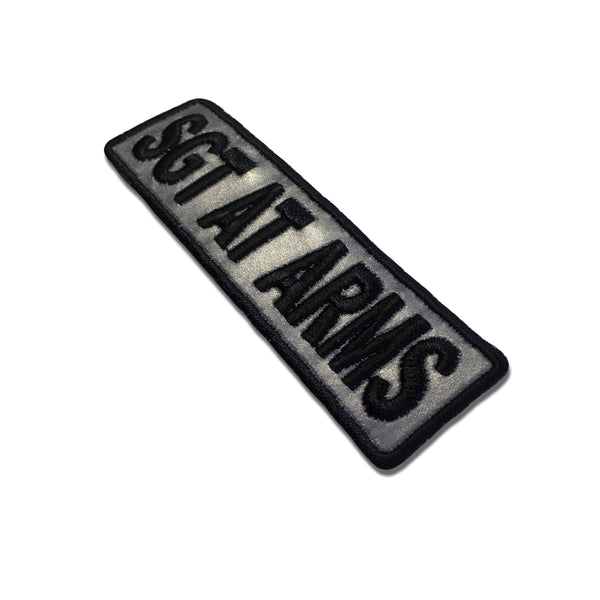 Sgt At Arms Reflective Patch - PATCHERS Iron on Patch