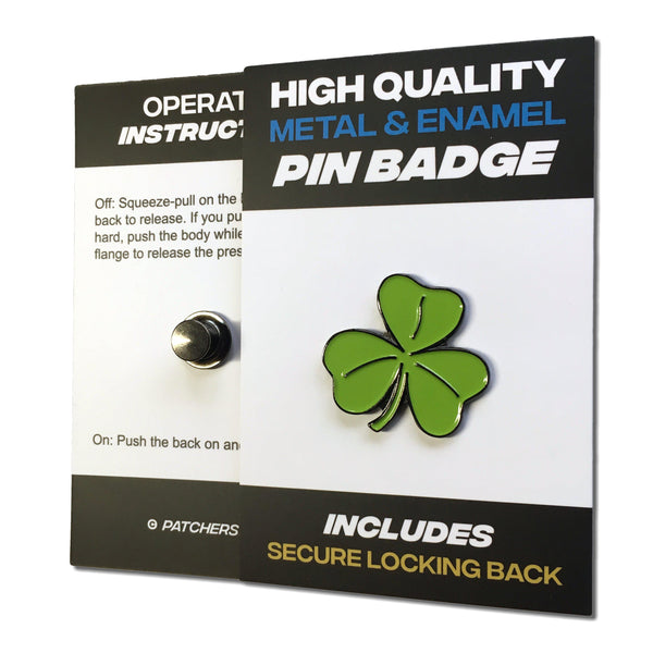 Shamrock Pin Badge - PATCHERS Pin Badge