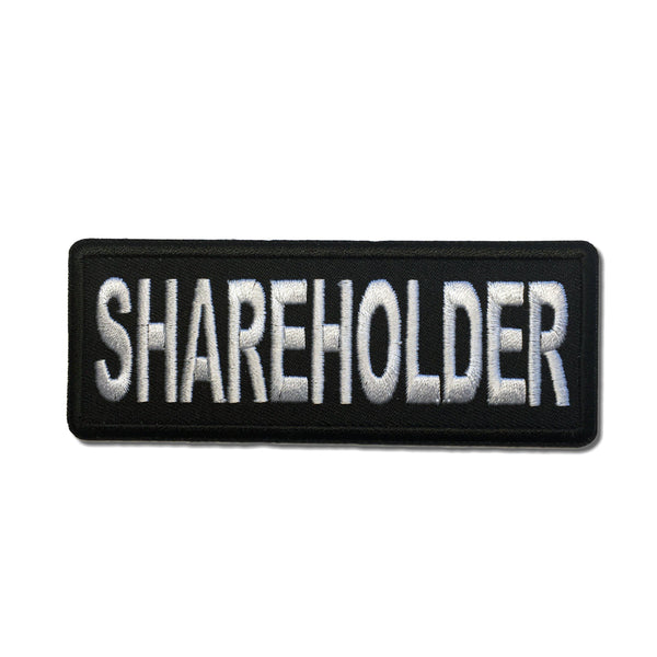 Shareholder Patch - PATCHERS Iron on Patch