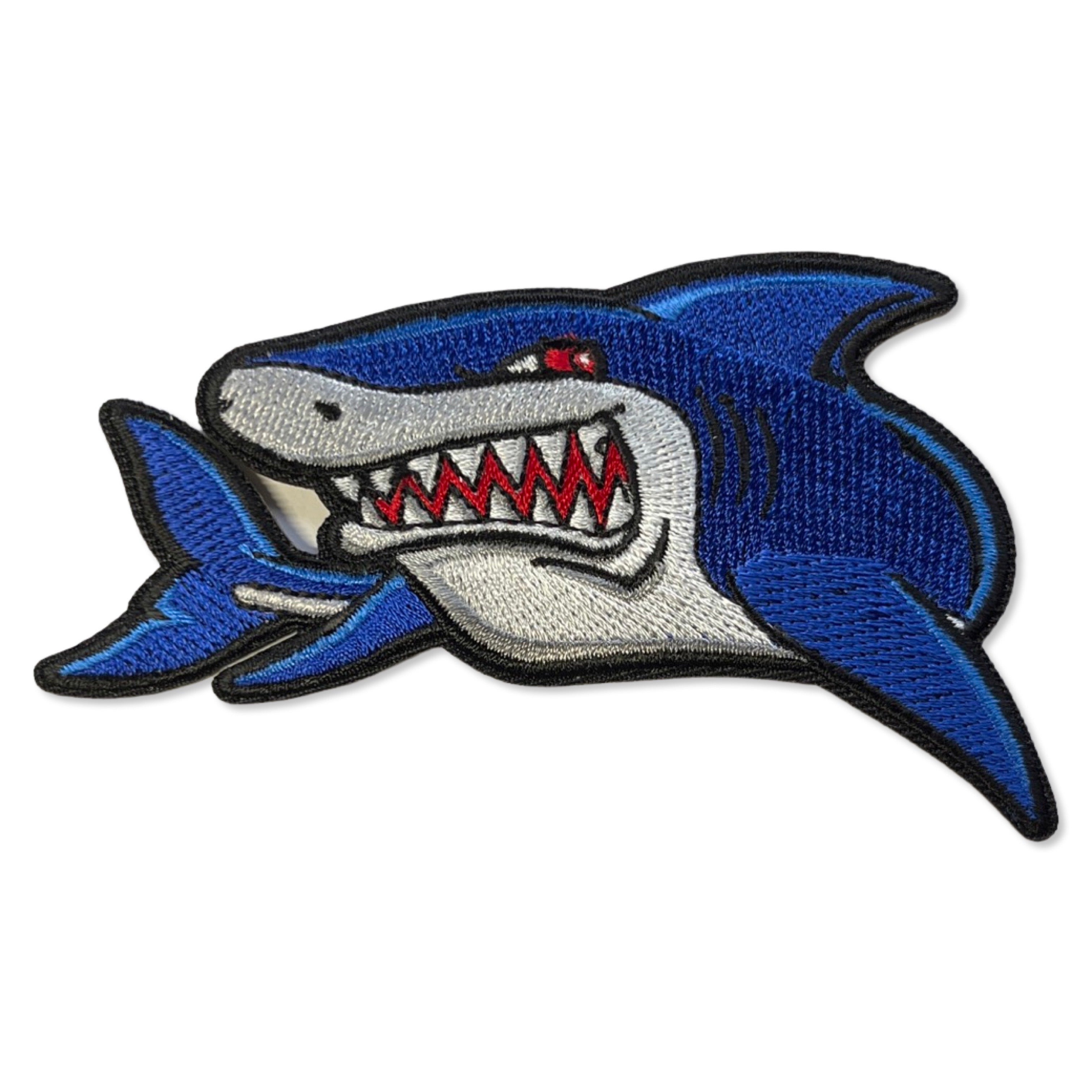 Embroidered Shark Iron on Sew on Patch PATCHERS