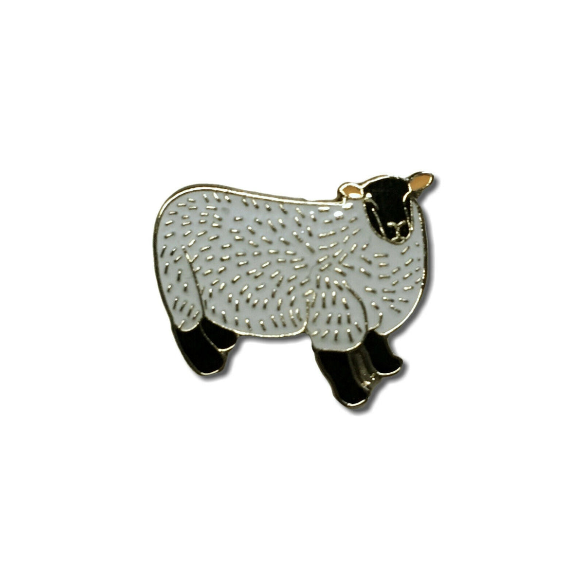 High Quality Metal & Enamel Sheep Pin Badge with Secure Locking Back ...