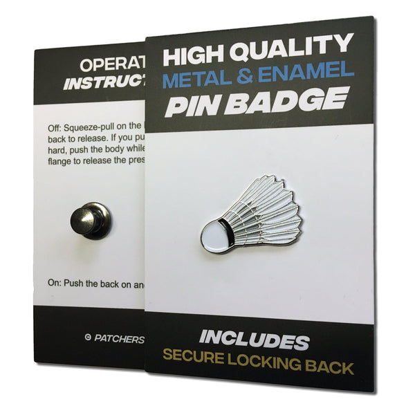 Shuttlecock Pin Badge - PATCHERS Pin Badge
