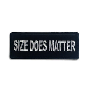 Size Does Matter Patch - PATCHERS Iron on Patch