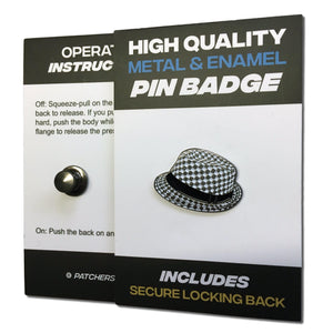 Ska Hat Pin Badge - PATCHERS Pin Badge