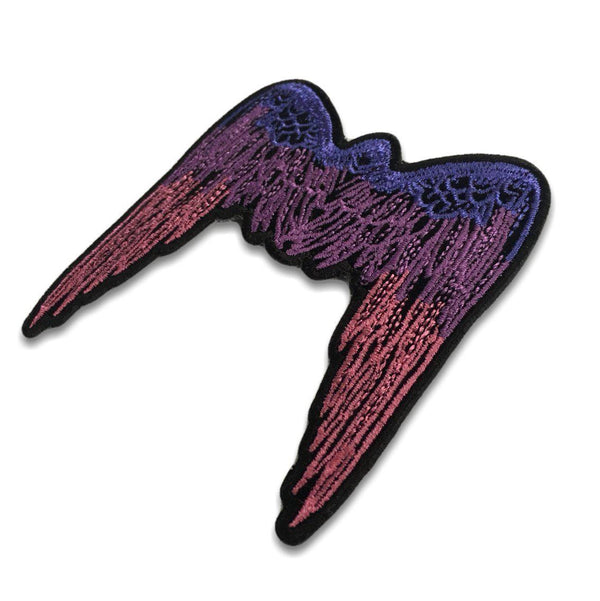 Small Angel Wings Pink Patch - PATCHERS Iron on Patch