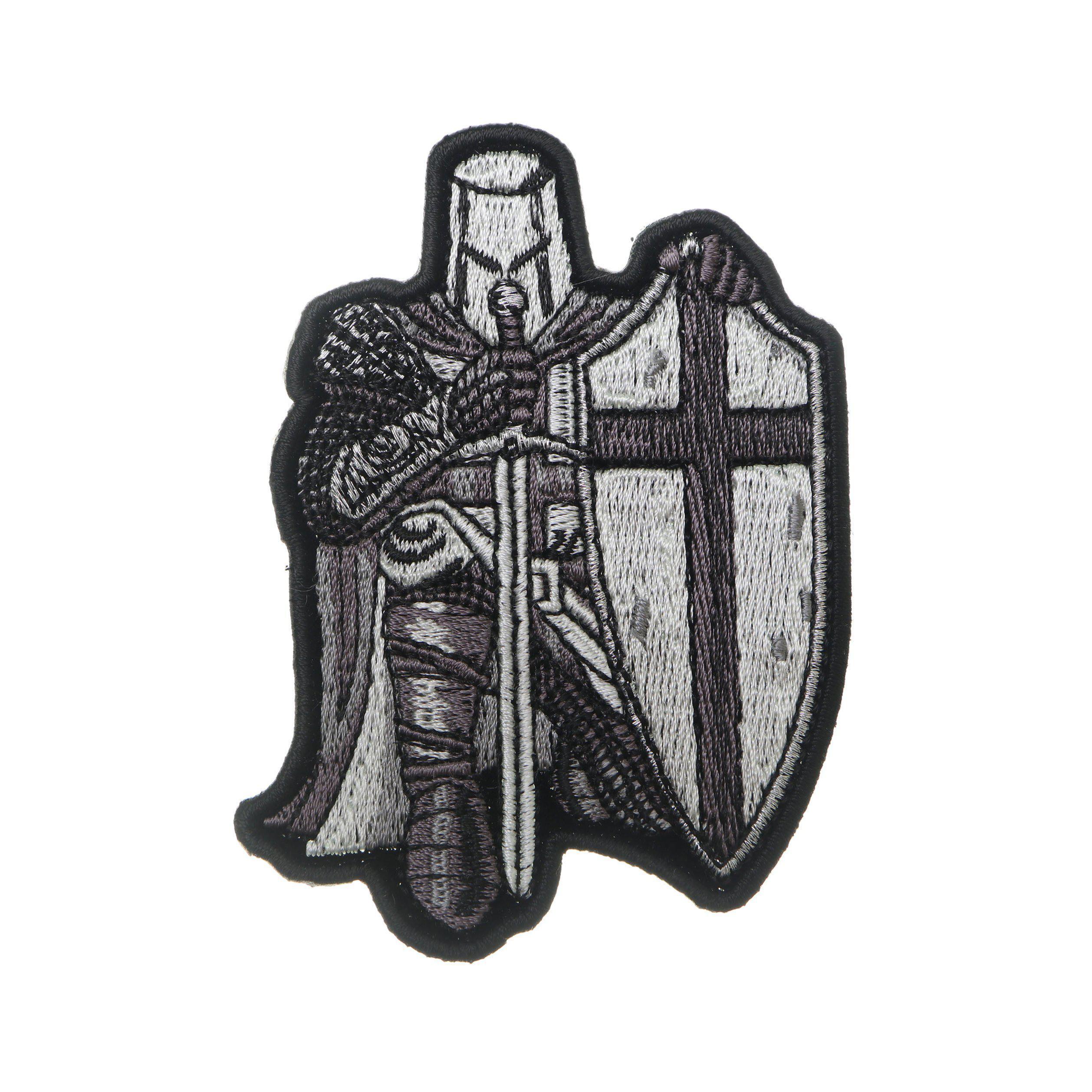 Small Black & White Crusader Knight Patch – PATCHERS
