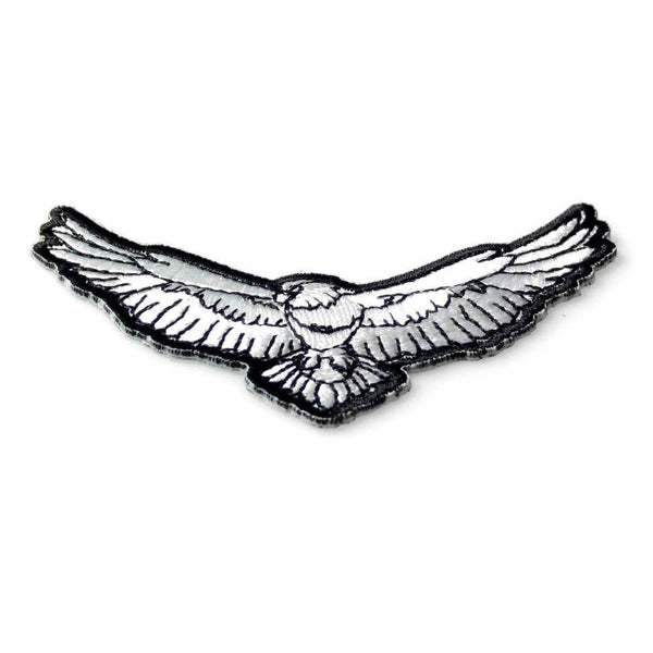 Small Black White Eagle Patch - PATCHERS Iron on Patch