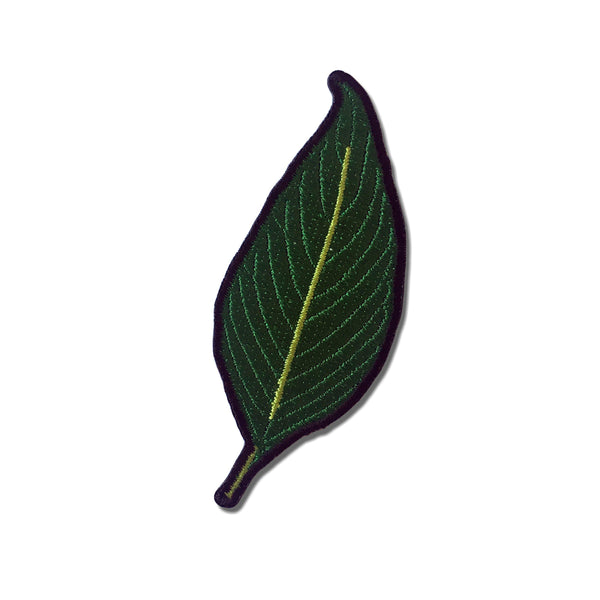 Small Green Leaf Patch - PATCHERS Iron on Patch