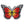 Load image into Gallery viewer, Small Orange Red Butterfly Patch - PATCHERS Iron on Patch
