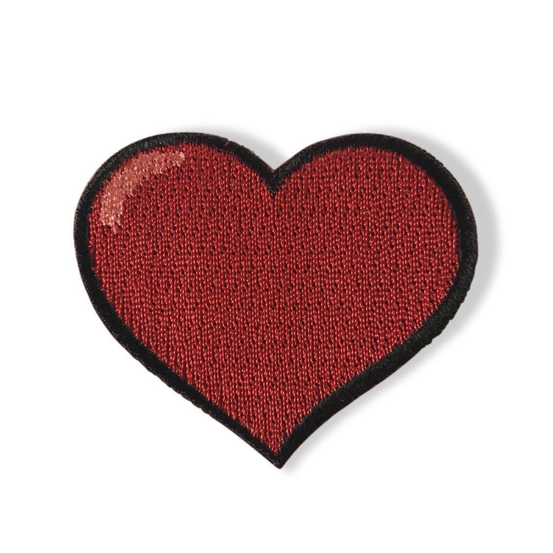  ONCEX Size Small Red Heart Patches Cute Heart Love