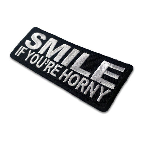 Smile If You're Horny Patch - PATCHERS Iron on Patch