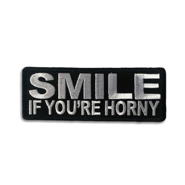 Smile If You're Horny Patch - PATCHERS Iron on Patch
