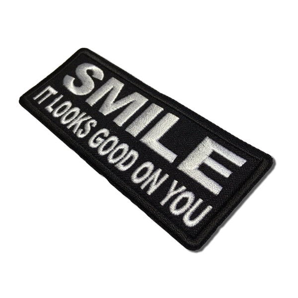 Smile It Looks Good on You Patch - PATCHERS Iron on Patch