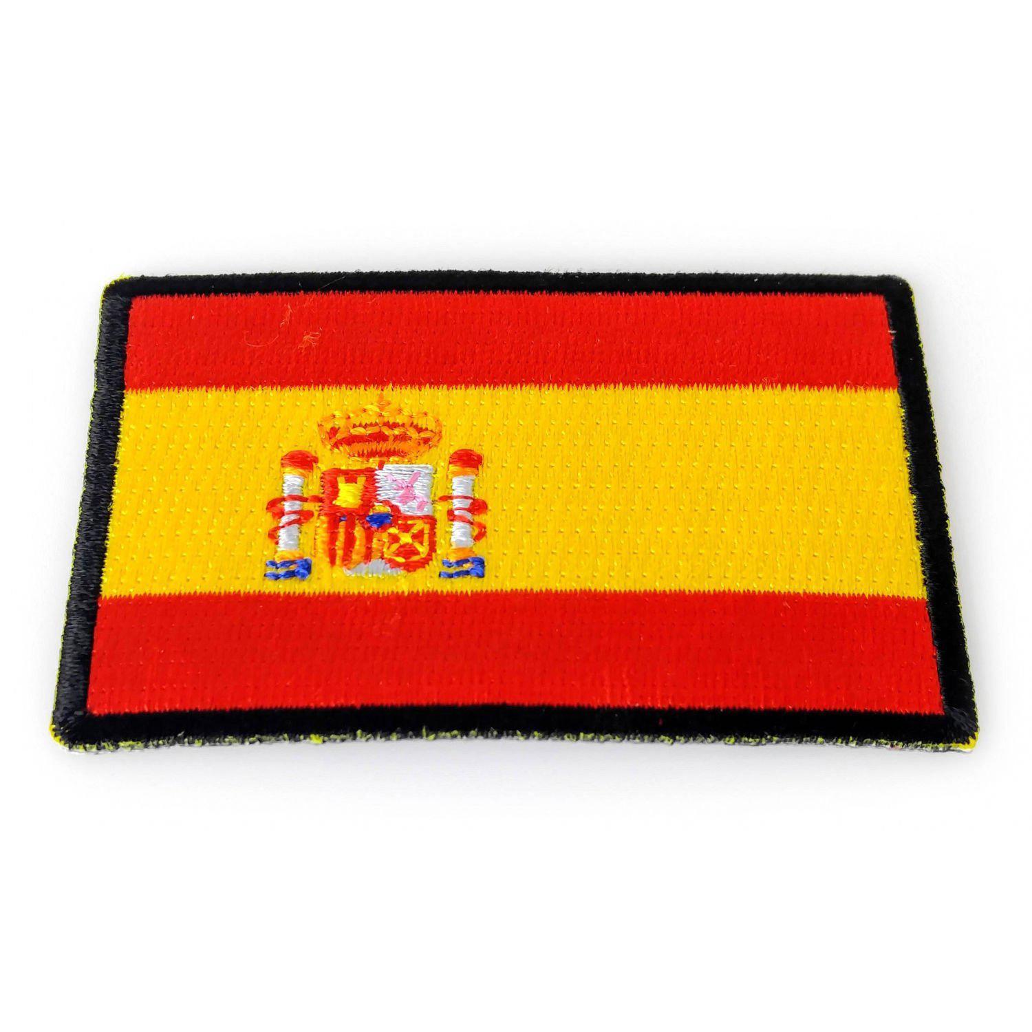Embroidered Spain Spanish Flag Iron On Sew On Patch PATCHERS embroidered-spain-spanish-flag-iron-on-sew-on-patch-patchers