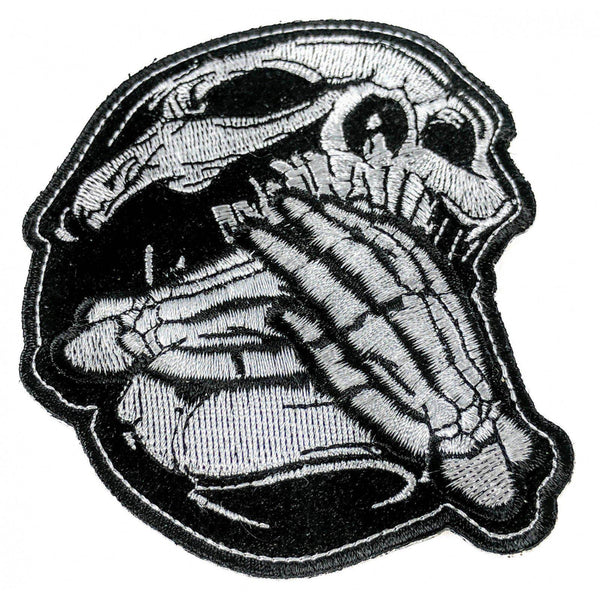 Speak No Evil Skull Patch - PATCHERS Iron on Patch