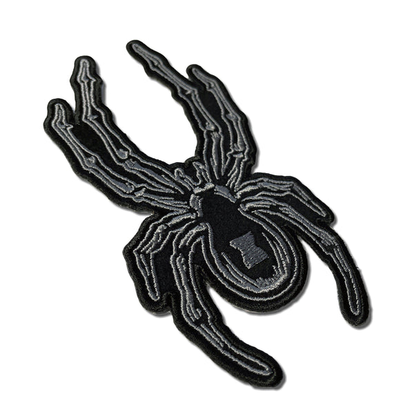 Spider Black & Grey Patch - PATCHERS Iron on Patch